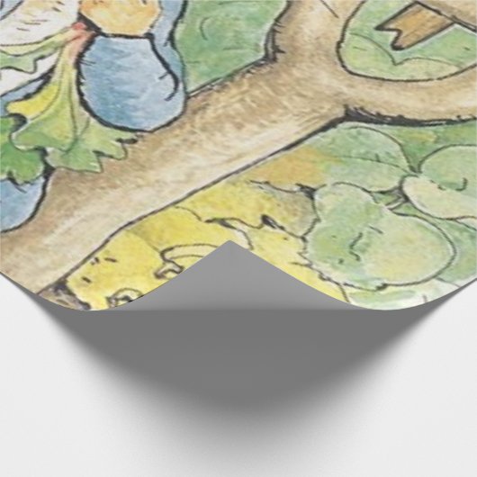 Peter Rabbit in the Garden - Beatrix Potter Cadeaupapier (Hoek)