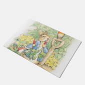 Peter Rabbit in the Garden - Beatrix Potter Deurmat (Schuin)