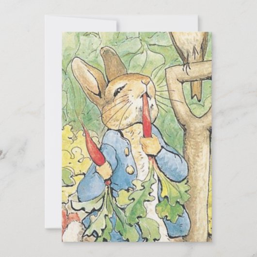 Peter Rabbit in the Garden - Beatrix Potter Kaart (Voorkant)