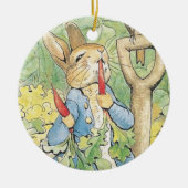 Peter Rabbit in the Garden - Beatrix Potter Keramisch Ornament (Voorkant)