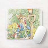Peter Rabbit in the Garden - Beatrix Potter Muismat (Met muis)