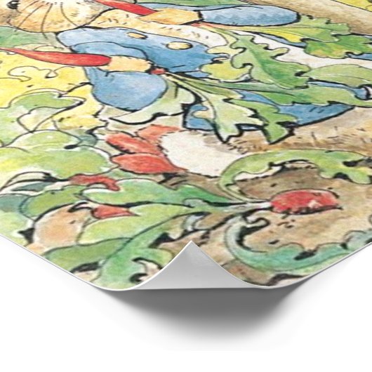 Peter Rabbit in the Garden - Beatrix Potter Poster (Hoek)