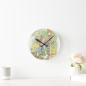 Peter Rabbit in the Garden - Beatrix Potter Ronde Klok (Huis)