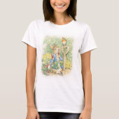 Peter Rabbit in the Garden - Beatrix Potter T-shirt (Voorkant)