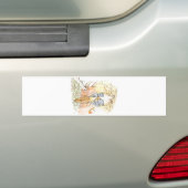 Peter Rabbit in the Garden (door Beatrix Potter) Bumpersticker (Op auto)