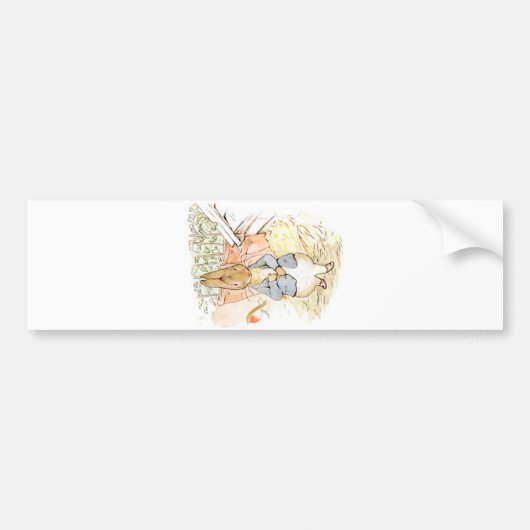 Peter Rabbit in the Garden (door Beatrix Potter) Bumpersticker (Voorkant)