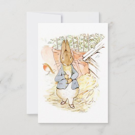Peter Rabbit in the Garden (door Beatrix Potter) Kaart (Voorkant)