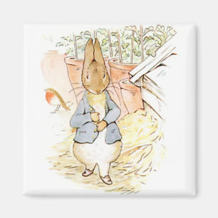 Peter Rabbit in the Garden (door Beatrix Potter) Magneet