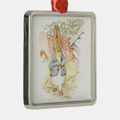 Peter Rabbit in the Garden (door Beatrix Potter) Metalen Ornament (Rechts)