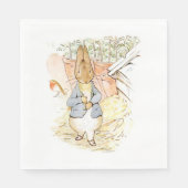Peter Rabbit in the Garden (door Beatrix Potter) Servet (Voorkant)