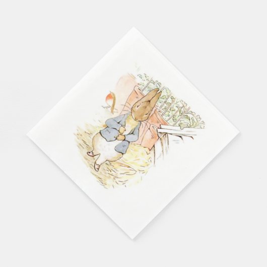 Peter Rabbit in the Garden (door Beatrix Potter) Servet (Hoek)