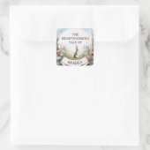 Peter Rabbit in the Garden Vierkante Sticker (Tas)