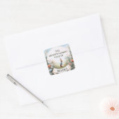 Peter Rabbit in the Garden Vierkante Sticker (Envelop)