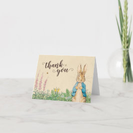Peter Rabbit | Jongen Baby shower Dank je wel Bedankkaart