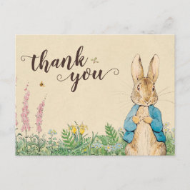 Peter Rabbit | Jongen Baby shower Dank je wel Briefkaart