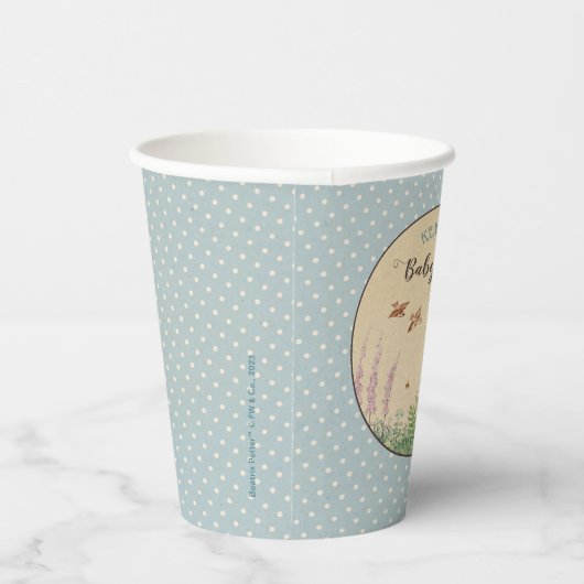 Peter Rabbit | Jongen Baby shower Papieren Bekers (Rechts)