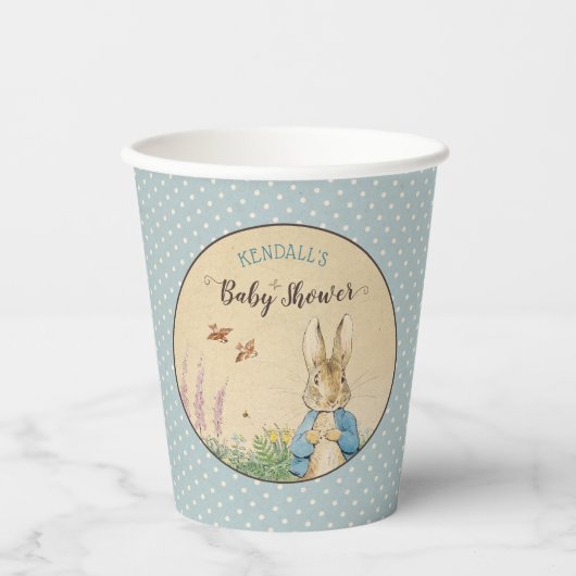 Peter Rabbit | Jongen Baby shower Papieren Bekers (Voorkant)