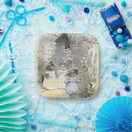 Peter Rabbit (katten) Borden van papier Papieren Bordje (Feest)