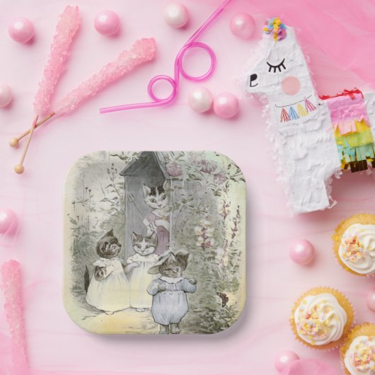 Peter Rabbit (katten) Borden van papier Papieren Bordje (Feest)