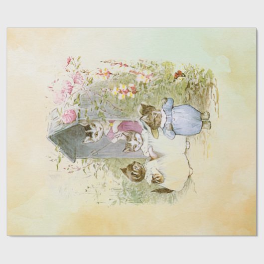 Peter Rabbit (katten) Cadeaupapier (Vlak)