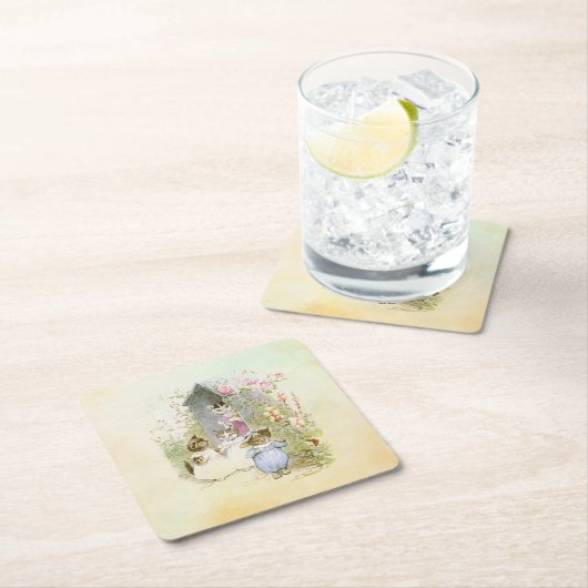 Peter Rabbit (katten) Kartonnen Onderzetters (Insitu)