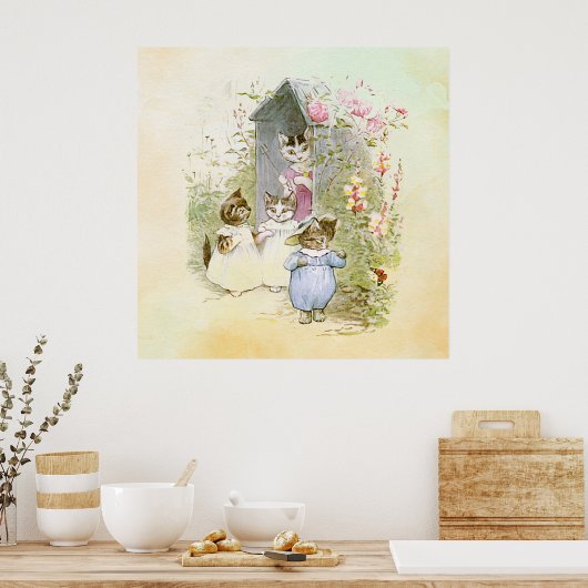 Peter Rabbit (katten) Poster (Keuken)