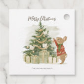 Peter Rabbit kerstboom Bedankjes Labels (Achterkant)