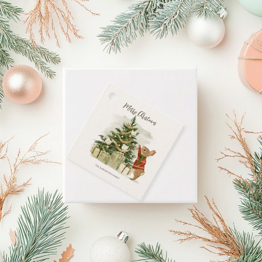 Peter Rabbit kerstboom Bedankjes Labels