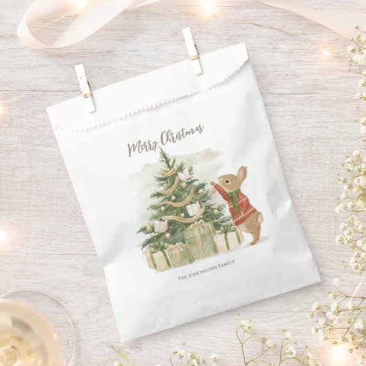 Peter Rabbit kerstboom Bedankzakje (Geknipt)