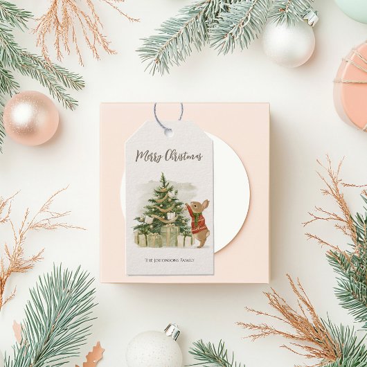 Peter Rabbit kerstboom Cadeaulabel