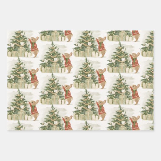 Peter Rabbit kerstboom Inpakpapier Vel (Voorkant 3)