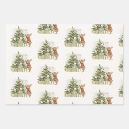 Peter Rabbit kerstboom Inpakpapier Vel