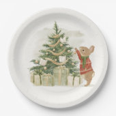 Peter Rabbit kerstboom Papieren Bordje (Voorkant)
