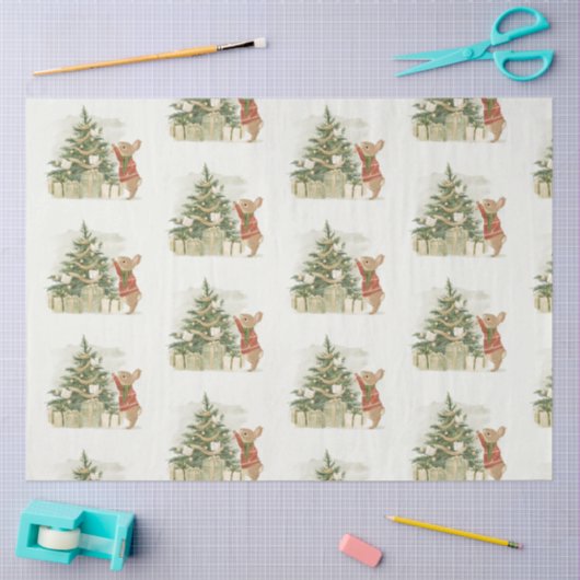 Peter Rabbit kerstboom Tissuepapier (Craft)