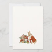 Peter Rabbit Kerstdag Uitnodiging (Achterkant)