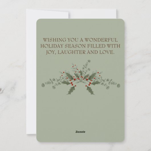 Peter Rabbit-kerstkaart Feestdagenkaart (Achterkant)