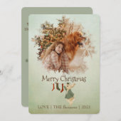 Peter Rabbit-kerstkaart Feestdagenkaart (Voorkant / Achterkant)