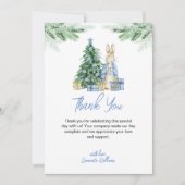 Peter Rabbit Kerstmis Baby shower Bedankkaart (Voorkant)