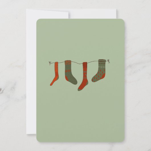 Peter Rabbit Kerstmis Baby shower Kaart (Achterkant)