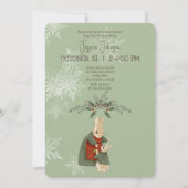 Peter Rabbit Kerstmis Baby shower Kaart (Voorkant)