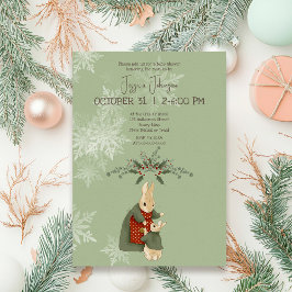 Peter Rabbit Kerstmis Baby shower Kaart