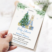 Peter Rabbit Kerstmis Baby shower Kaart