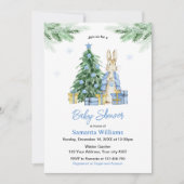 Peter Rabbit Kerstmis Baby shower Kaart (Voorkant)