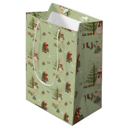 Peter Rabbit Kerstmis Middelgrote Gift Bag Medium Cadeauzakje