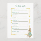 Peter Rabbit Kids Verjaardag & Spel Briefkaart (Voorkant)