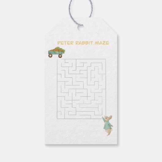 Peter Rabbit Kids Verjaardag & Spel Cadeaulabel (Achterkant)