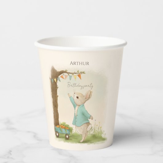 Peter Rabbit Kids Verjaardag & Spel Papieren Bekers (Voorkant)