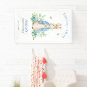 Peter Rabbit Little Bunny Baby shower Spandoek (Insitu)