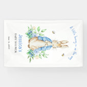 Peter Rabbit Little Bunny Baby shower Spandoek (Horizontaal)