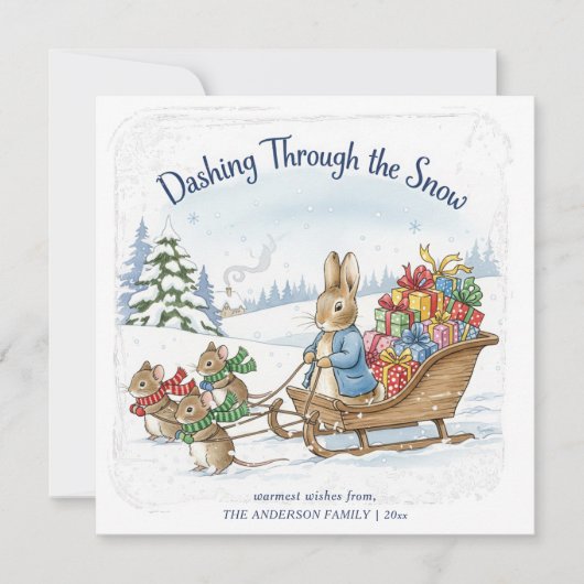 Peter Rabbit Magical Christmas Feestdagenkaart (Voorkant)